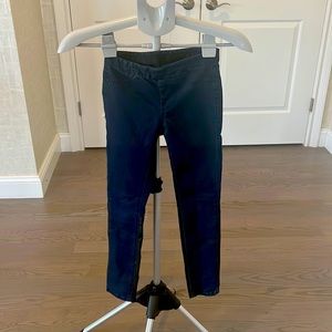 Girls blanknyc jeggings with faux leather inserts.